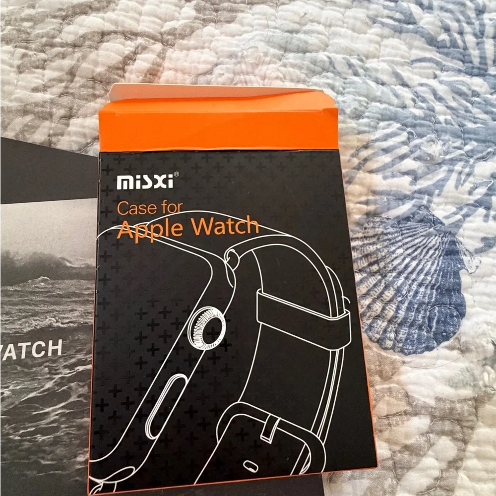 Apple Watch Ultra 1st Gen Smartwatch with White, Orange, and Yellow Bands